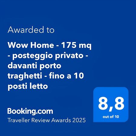 Wow Home - 175 Mq - Posteggio Privato - Davanti Porto Traghetti - Fino A 10 Posti Letto Genua Buitenkant foto